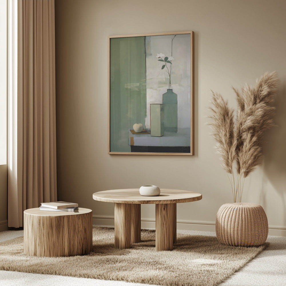 Green Still Life Poster